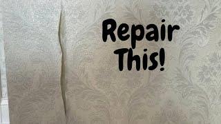 Wallpaper Repairs: Bubbles, Overlapped Seams & Split Seams - Spencer Colgan