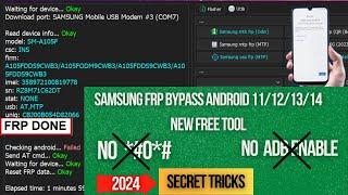 SAMSUNG FRP BYPASS ANDROID 11/12/13/14 FRP BYPASS NEW TOOL FREE | SAMSUNG NEW SECURITY FRP BYPASS