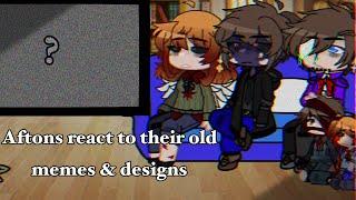 Aftons react to their old memes & designs||Gacha Club FNaF||Afton family||REPOST