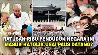 Usai dikunjungi Paus Fransiskus, ratusan ribu penduduk negara pindah ke Katolik‼️Mengapa?