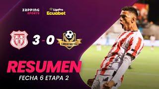 Técnico Universitario 3 - 0 Libertad FC / Resumen Fecha 6 / 2da Etapa / LigaPro Ecuabet