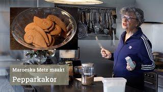 Maroeska Metz maakt pepparkakor, het Zweedse kerstkoekje