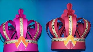 how to make a royal crown with paper | paper crown| crown for kings | paper crafts for kids