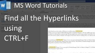 Find All the Hyperlinks in MS Word