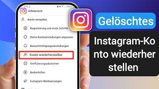 So stellen Sie ein gelöschtes Instagram-Konto wieder her | 2025