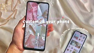 how to have an aesthetic phone,° ||pink theme