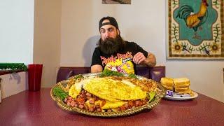 THE RECORD ON THIS 24 EGG OMELETTE CHALLENGE HAS STOOD FOR ALMOST A DECADE! | BeardMeatsFood