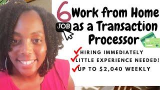 6 Hiring Immediately Work from Home Jobs Paying Up To $2,040 Weekly