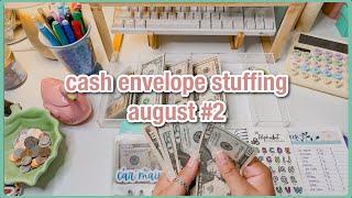 cash envelope stuffing | august week #2| low income budget | savings challenges