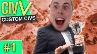 Civilization V W/ PERSPECTIVES: Custom Civs #1 - Alex Wins CIV