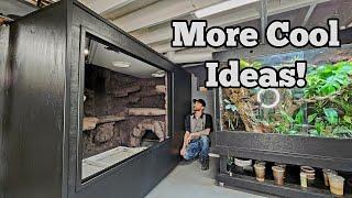 DIY HUGE Reptile Enclosure. False Bottom, Drainage Layer, Sliding Glass Door |Part 4| #reptiles #diy