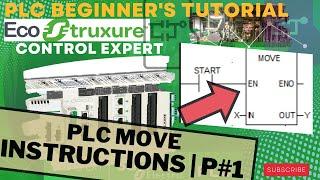 Lecture 27: UNITY PRO plc programming How to use  MOVE Instructions | Part 1 | industrial automation