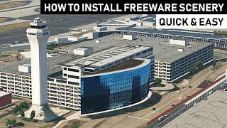 X-PLANE 11 | How to install Freeware Scenery | Quick & Easy