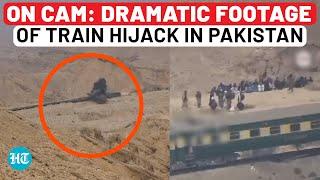 Pakistan Hostages Seen On Video As BLA Shows Moment Of Train Hijack, Explosion | Jaffar Express