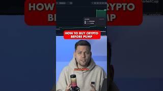 How to buy crypto before pump #bitcoin #crypto #trade #buyorsell