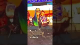 Sasha Banks First Appearance at WrestleMania 37!! |LegitBossedUp #shorts #sashabanks #wwe