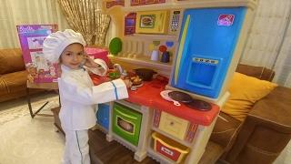 Elife büyük mutfak,ocaklı fırınlı  eğlenceli çocuk videosu, toys unboxing