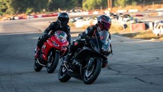 Yamaha R3 and Ninja 400 at Apex Racing Center (perris, ca)