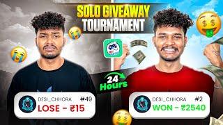 24 HOURS⏳️ SOLO GIVEAWAY TOURNAMENT CHALLENGE  - Garena Free Fire