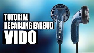 HOW TO RECABLING EARPHONE TUTORIAL CARA RECAB EARBUD  VIDO