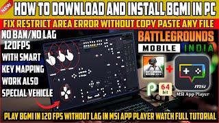 How to Download and Install BGMI in PC | Fix Restrict Area Error Without Copy Paste any File |