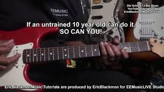 How To Play Easy OLD SCHOOL BLUES GUITAR @EricBlackmonGuitar  YouTube Blues Guitar Lessons