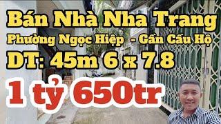 Bán Nhà Nha Trang phường Ngọc Hiệp Gần Cầu Hộ |Hồng Trực BẤT ĐỘNG SẢN Nha Trang