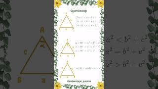 Üçgen Eşitsizliği  #maths #geometri #tyt #yks #matematik #kpssmatematik #mathematics