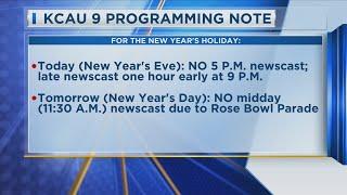 KCAU 9 Programming Note