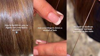 THIS IS THE REAL WAY TO FIGURE OUT YOUR HAIR'S POROSITY #HAIRCARE #HAIR #SHORTS