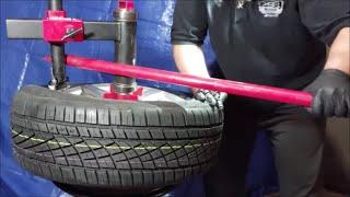 How To Use Manual Tire Changer Machine With Lucid Autowerks Attachment Head & Balance