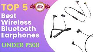 Top 5 Best Wireless Bluetooth Earphones Under 500 | Best Neckband Under 500 | Rikdev Tech