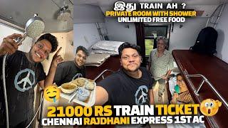 ₹21000 First Class AC Train Journey with private room, free food - CHENNAI RAJDHANI | Kedarnath EP 2