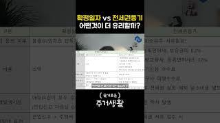전세권설정 VS 확정일자 (전세권설정과 확정일자의 차이, 꼭 전세권 설정을 해야하는 경우)[ep. 슬기로운 주거생활] #shorts