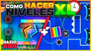  CÓMO CREAR TU MEJOR NIVEL XL (TIPS + TIPOS DE NIVELES XL) en GEOMETRY DASH | Megatronic