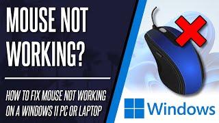 How to FIX Mouse Not Working or Detected on Windows 11