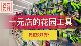 一元店的养花工具和装饰品 - 这么便宜，看看值不值得买