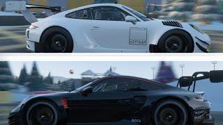 FH5 (X|S) - 991 GT3R v 992 GT3R - Winter Wonderland Circuit