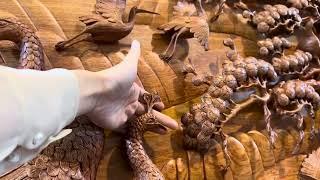 Tranh Phu thê viên mãn được hoàn thiện cho anh khách đến từ TPHCM| Tranh gỗ Đại Nghiệp