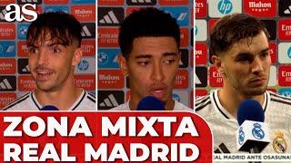 DECLARACIONES REAL MADRID 4 - OSASUNA 0 | ZONA MIXTA completa hoy: ASENCIO, BELLINGHAM...