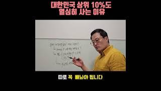 대한민국 부자상위 10%도 열심히 사는 이유? #부자보고서 #한국의부자들 #상위10% #순자산 #자수성가부자들 #월천만원