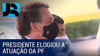 Bolsonaro comenta atuação da Polícia Federal em operação contra Witzel