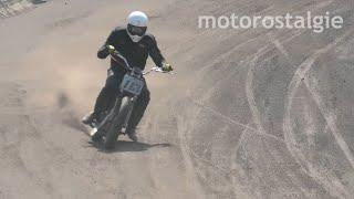 "Wildgewordene" Simson AWO´s beim Flattrack-Training im Motodrom am Cottaweg 2025