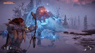 Horizon Zero Dawn: Defeating a Frostclaw under 2 minutes without using Concentration Skill