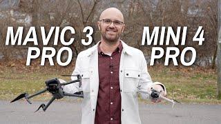 DJI Mavic 3 Pro vs Mini 4 Pro - Which drone should you buy in 2024?