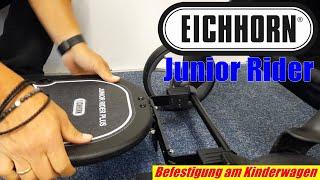 EICHHORN Junior Rider Plus - Geschwisterboard bis 25 kg - Befestigung am Kinderwagen