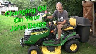 How to change the oil on a John Deere Lawn mower S240