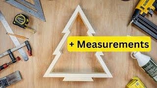 How to make a Wooden Christmas Tree | With Measurements | Simplest Design Ever