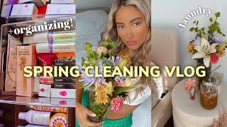 PRODUCTIVE SPRING CLEANING & organizing my room/beauty products VLOG !! 2022