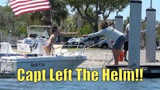 Capt Left She Is On Her Own!! | Miami Boat Ramps | Boynton Beach | Wavy Boats | Broncos Guru